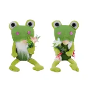 Frog Hat Gnome Green for Home, Table, Windowsill, Party Decorations