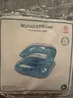 Target Inflatable Glitter Blue-Colored Chair 26"L x 22"W x 16"H (NEW IN BAG)
