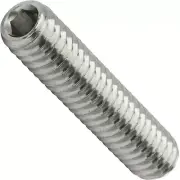 3/8-24 x 1-1/4" Socket Set Screws Allen Drive Cup Point Stainless Steel Qty 100