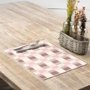 VHC Brands Placemats Daphne Ribbed Farmhouse 12x18 Set of 6 Rect Table Decor