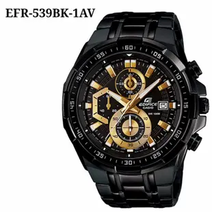 EDIFICE 卡西歐大廈計時碼表 EFR-539 系列不銹鋼男士手錶 / Jam Tangan Lelaki