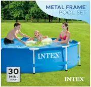 Metal Frame Above Ground Swimming Pool 10ft x 30" 330, GPH Cartridge Filter Pump