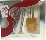Charlie Red by Revlon Perfumed Body Powder 2.5 oz / Cologne Spray 1.3 oz set