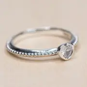 New Authentic Pandora Ring Clear One Love 190896CZ Size 52 W Tag & Suede Pouch