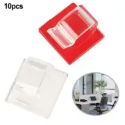 Cable Tidy Clips for Organizing Cables on Walls or Floors 10 Piece Set