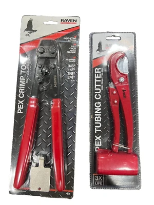Raven Pex Crimping Tool inch Clamp Tool with Pex Tubing Cutter