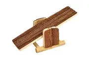 Petface Pipkins Woodies Natural Bark See Saw Gnawing Toy for Small Pets