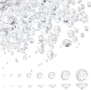 PH PandaHall Pack of 1400 Clear Rhinestones, 8 Sizes, Zirconia Stone, A Grade Faceted CZ Diamond Rhinestones with Lace Backs, Cabochons for Ring, Nail Art, Jewellery Making, 0.8~5 mm