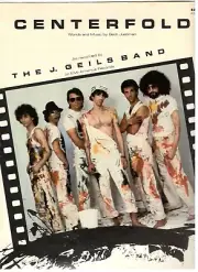 THE J. GEILS BAND "CENTERFOLD" SHEET MUSIC-PIANO/VOCAL/GUITAR/CHORDS-1981-RARE!!