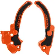 Acerbis KTM/Husqvarna/Gas Gas 50 SX/TC/MC 24-25 Orange/Black X-Grip Frame Guards