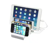 Charging Bracket Base For 5 Ports Usb Mobile Phone Charging Bracket - White