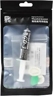 GD-3, 4 Pieces of Net Weight 7 Grams Syringe with Bag Packaging Gray Thermal Conductive Grease Paste Heat Sink Compound Silicone Plaster Computer Cooling BB7