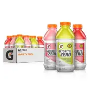 Gatorlyte Zero Variety Pack Zero Sugar Hydration 20 Fl Oz Pack of 12