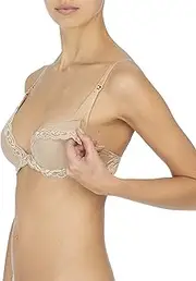 [Natori] Women's Feathers Contour Plunge Maternity and Nursing Bra
