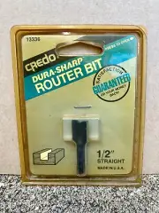 Credo Router Bit Dura Sharp 1/2” Straight - Made In USA