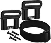 Aluminium 7075 Alloy Battery Hold-Down Retainer for Traxxas 1:8 4WD Maxx Slash 6S Brushless Short Course Truck 102076-4 / 4WD Sledge Monster Truck-95076-4 Upgrades - Black