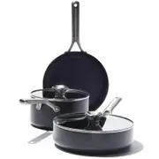 15pc OXO Ceramic Professional Non-Stick Cookware Set Grey