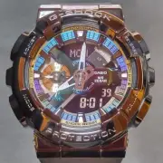 Casio G-Shock GM-110B-1A Black Resin Watch Battery Operated Used No Scratches