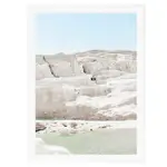 [Sleeping Giant] Sunny Cliffs White Framed Print - 85cm x 114cm