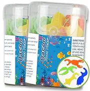 Dacon Kids Flossers, Kids Dental Floss Picks Without Fluoride, Unflavored, 4 Colors Ocean Animals Shaped Makes Flossing Fun, 50 Count (Pack of 2)