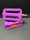 NOS Purple Union USA 1/2” Children Kid Bike Bicycle Plastic Pedals Fit Huffy Bmx
