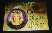 2015 Benchwarmer MICHELLE McLAUGHLIN Holiday #75 Gold ORNAMENT Auto PLAYBOY Hot