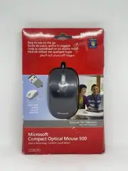 Microsoft Compact Optical 500 Wired USB Mouse Model 1344 *NEW AND SEALED*