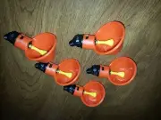 5 Automatic Poultry or Game Bird Drink Cups 4084. Free Shipping