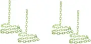 Alipis 2sets Realistic Halloween Chains Plastic Glow in Dark Props Decoration Reusable Luminous Chain for Party 2pcs*2