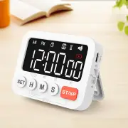 LED Digital Display Alarm Clock Timer Clock Timer Kitchen Baking Countdown Timer Time Reminder with 4 Brightness Levels