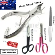Podiatrist Moon Shape Heavy Duty Nail Cutter Manicure Scissors Chiropody File