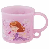 在飛比找樂天市場購物網優惠-小禮堂 迪士尼 蘇菲亞公主 日製單耳塑膠小水杯《粉紫.城堡》