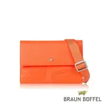 【BRAUN BUFFEL 德國小金牛】台灣總代理 佛洛 斜背包-落日橘色/BF501-10-SS