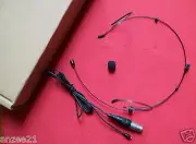Detachable Double ear worn Headset Microphones for SHURE Wireless Mic