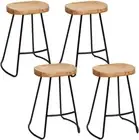 Bar Stools Stool Set of 4 Kitchen Counter Barstools Dining Chair Vintage Industr