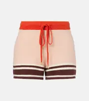[Zimmermann] Zimmermann Ascension knitted cotton-blend shorts AU 16 multicoloured