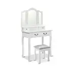 Artiss Dressing Table with Mirror - White