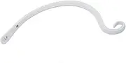 KOMBIUDA Metal Flower Basket Plant Hook Iron Gardening Hook Wall Hanging Plant Decor Indoor Outdoor White Finish