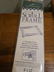 Homecrafters Needlework Crewel Embroidery Quilt Wood Scroll Frame - 6" X 12" NEW