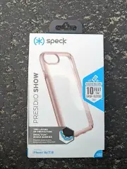 Speck Presidio Show Case for iPhone SE 2020, iPhone 8/7/6 - Clear/Rose Gold