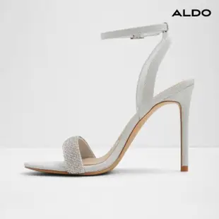 【ALDO】PERLEA-時尚一字帶涼跟鞋-女鞋(銀色)