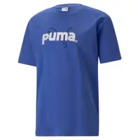 在飛比找蝦皮商城優惠-Puma P.Team 藍色 代言款 棉質 圓領 短袖T恤 