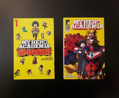 My Hero Academia Vol 1 and My Hero Academia Smash!! Vol 1 Shonen Jump Bundle Viz