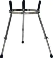 Master Series Single Conga Stand - Brushed Chrome Finish