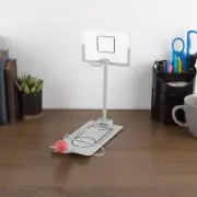 Mini Basketball Game Desktop Folding Spring-Loaded Basketball for Adults, Kids