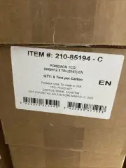 Pokemon TCG Crown Zenith Tins Display CASE (6 Tins) FACTORY SEALED!!