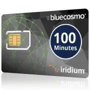 Iridium 100 Min Prepaid Global SIM Card - Satellite Phone Airtime - 30 Day Ex...