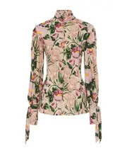 High collar long sleeve top FR36,FR38,FR40 Nude