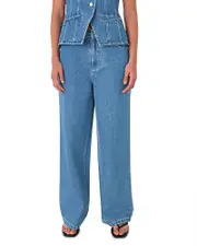 Whistles Relaxed Straight Leg Jeans in Denim