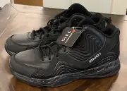 And1 Men's Maverick Stylish Basketball Shoes US Size 11.5 Black Lace-up High Top